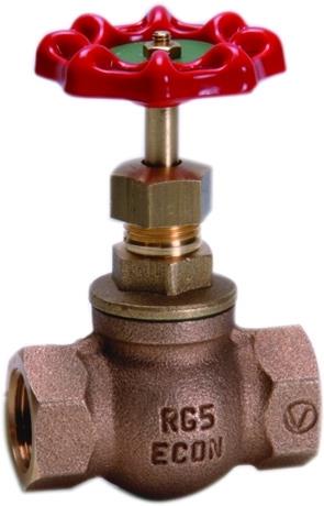 FIG. 251 A/TE BRONZEN KLEPAFSLUITER 3/4