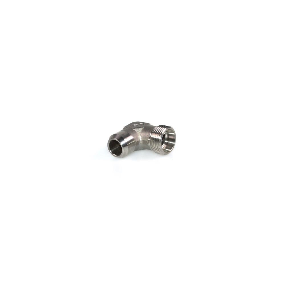 90° WELD CONNECTOR Ø18/24° CONE NO NUT