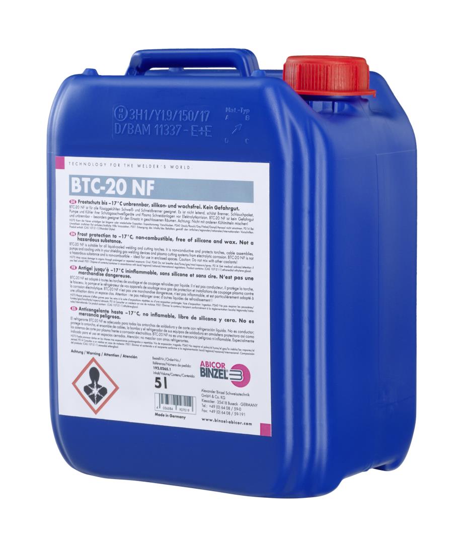 192.0266 BINZEL BTC-20  KOELVLOEISTOF 5 LTR. | 192.0110
