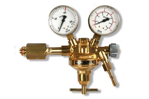 DRUKREGELAAR ARGON HERCULES MANOMETER 0-32 LTR/MIN