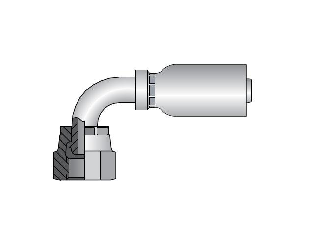 FEMALE 1/4" BSP SWIVEL 90° ELBOW