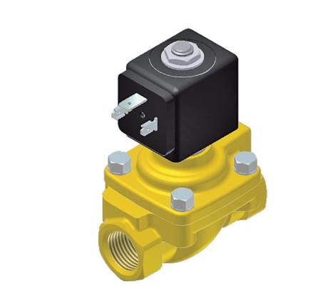 2/2 MAGNEETVENTIEL VOOR VLOEIST. EN LUCHT, GROTE FLOW EN HOGE DRUK | 1/2" BSP | NO