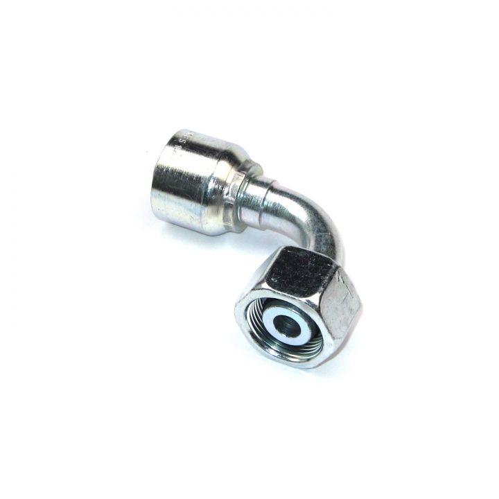FEMALE 90° METRIC SWIVEL S SERIES O-RING