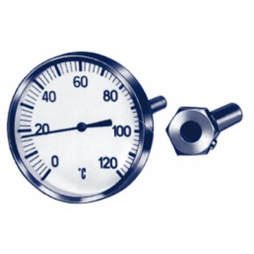 BIMETAAL THERMOMETER 100MM -35+50 L=100